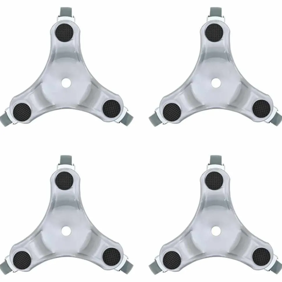vidaXL Meubelrollers 4 st 16x14,5x5,5 cm staal 180 kg