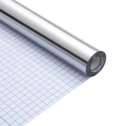 vidaXL Meubelsticker Zilver 90 x 500 cm Kunststof