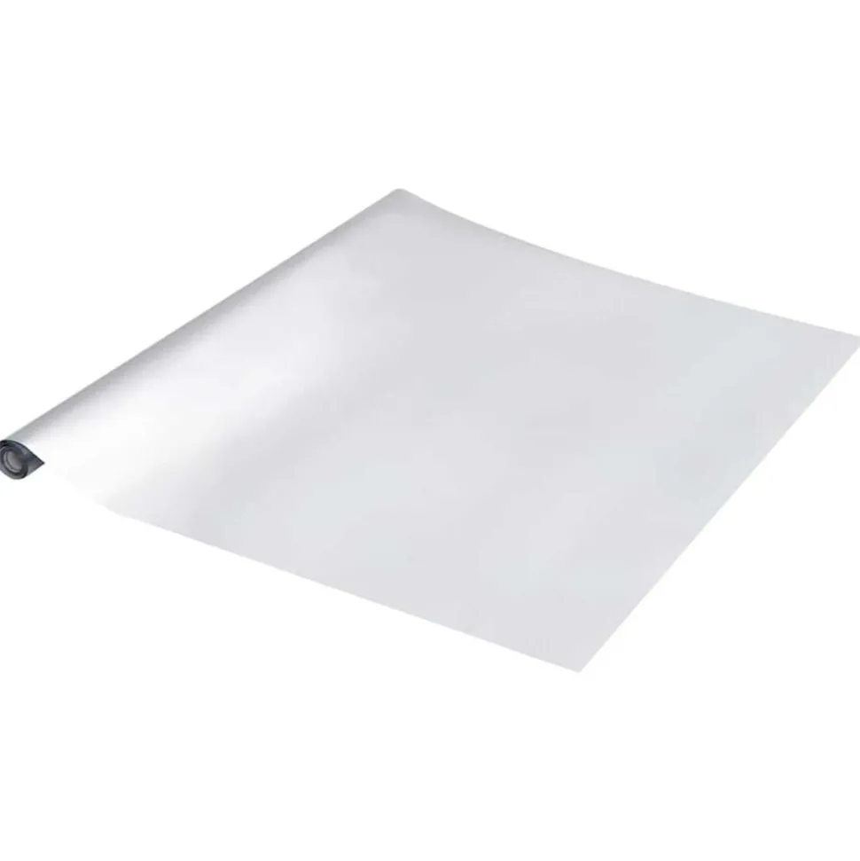 vidaXL Meubelsticker Zilver 90 x 500 cm Kunststof