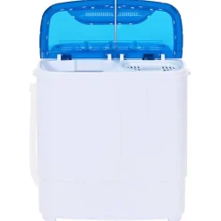 vidaXL Mini wasmachine met dubbele trommel 5,6 kg