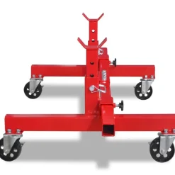 vidaXL Mobiele assteunpoot rood
