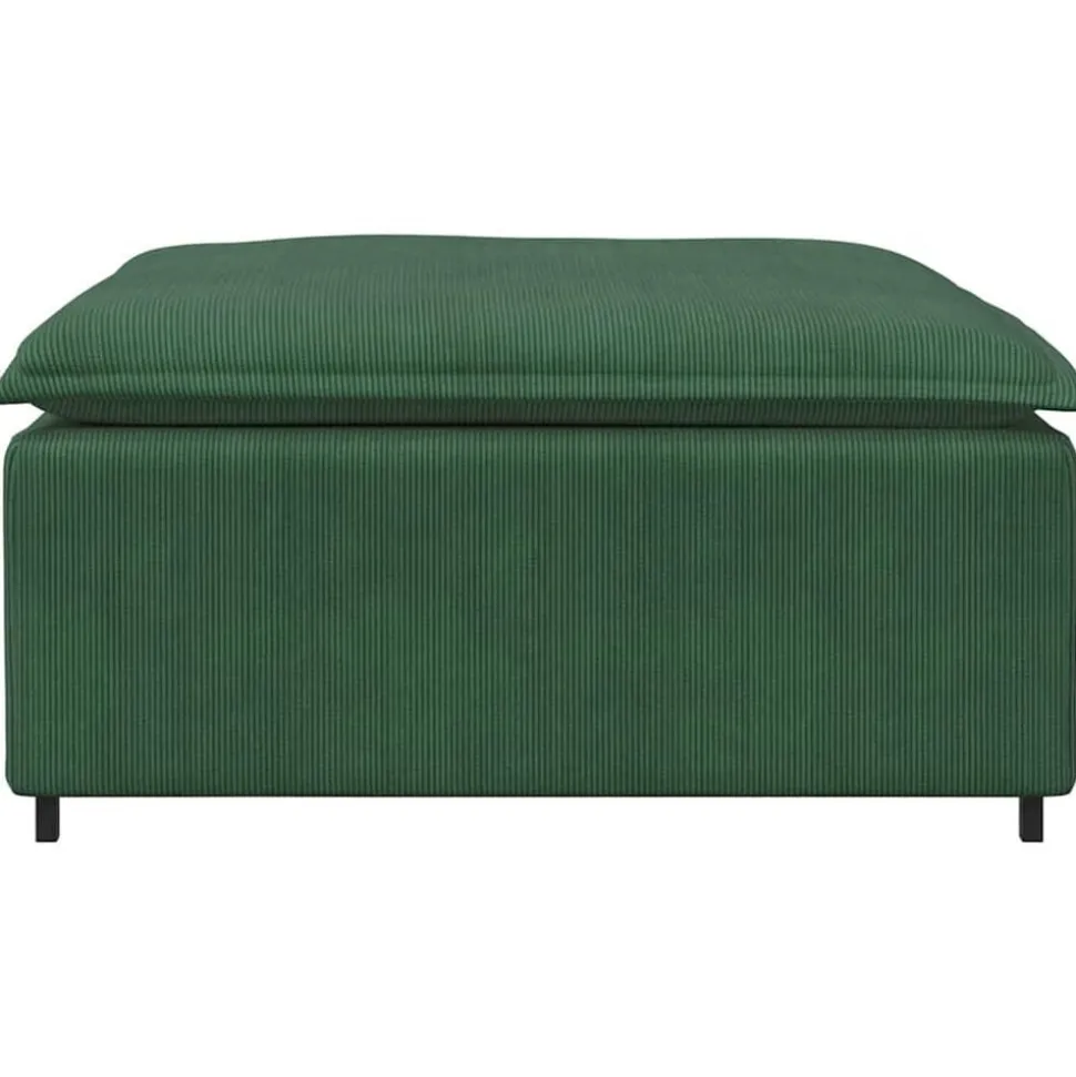 vidaXL Modulaire bank voetenbank module donkergroen 100x100x48 cm