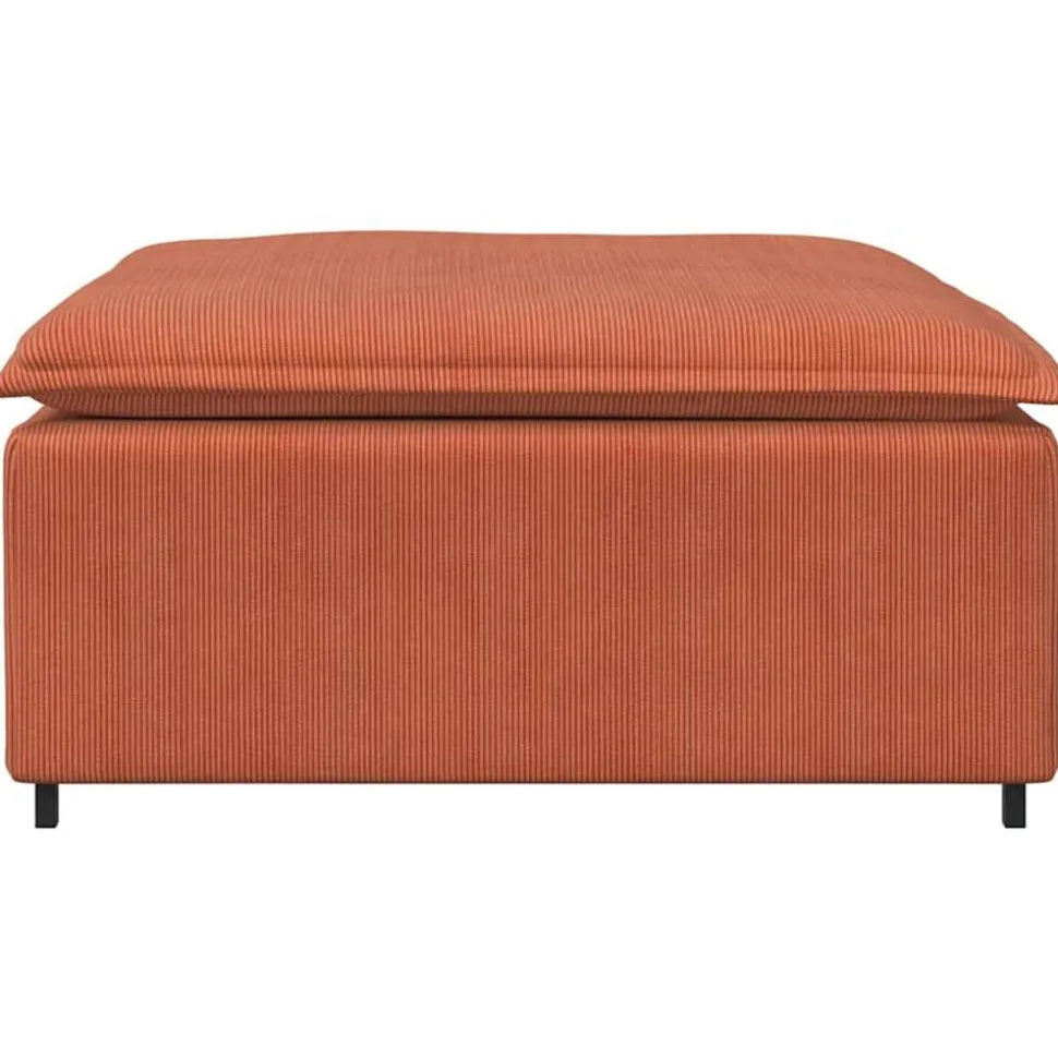 vidaXL Modulaire bank voetenbank module rood oranje 100x100x48 cm