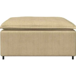 vidaXL Modulaire bank voetenbank module grijsgroen 100x100x48 cm