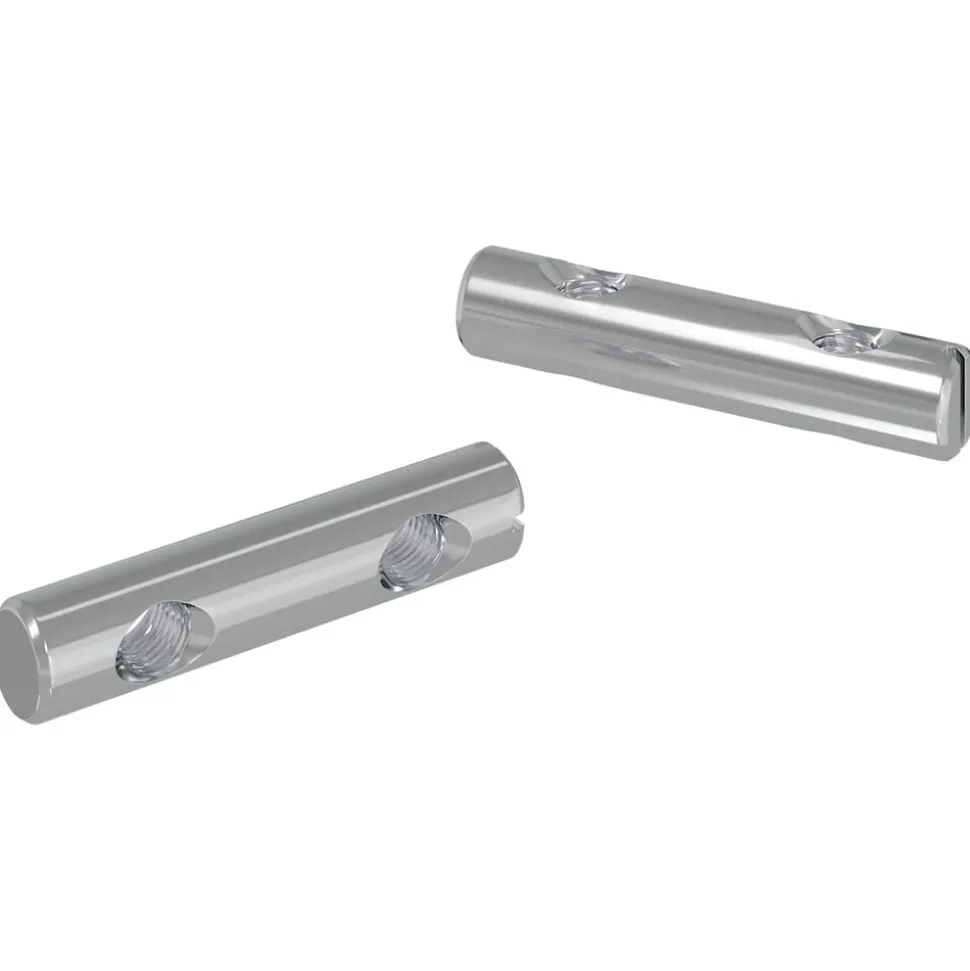vidaXL Moer 2 pcs Verzinkt 60 x 12 mm IJzer