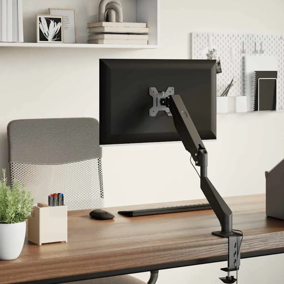 vidaXL Monitorbeugel 27 inch scherm gasveer 10 kg