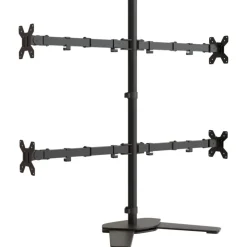 vidaXL Monitorbeugel VESA 75/100 mm zwart staal
