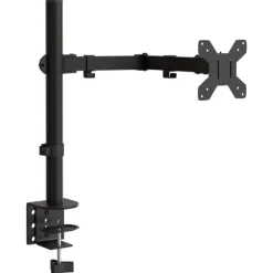 vidaXL Monitorbeugel VESA 75/100 mm zwart staal
