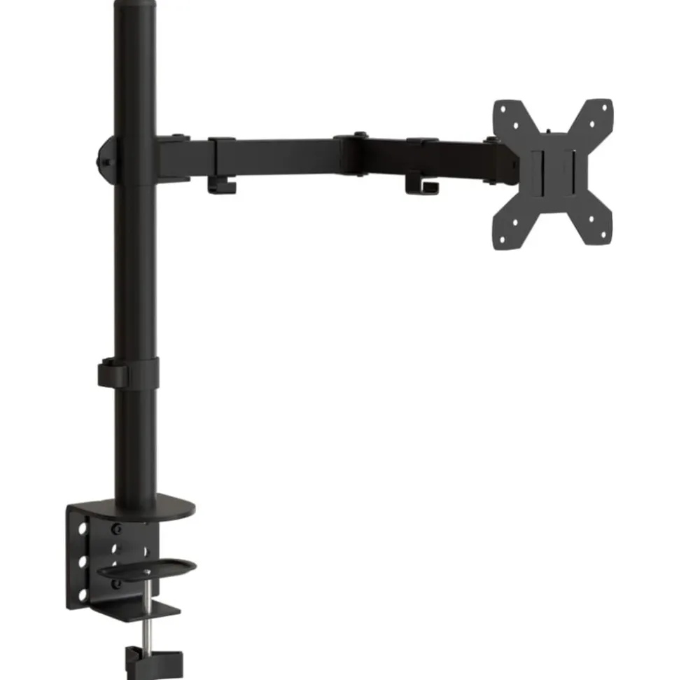 vidaXL Monitorbeugel VESA 75/100 mm zwart staal
