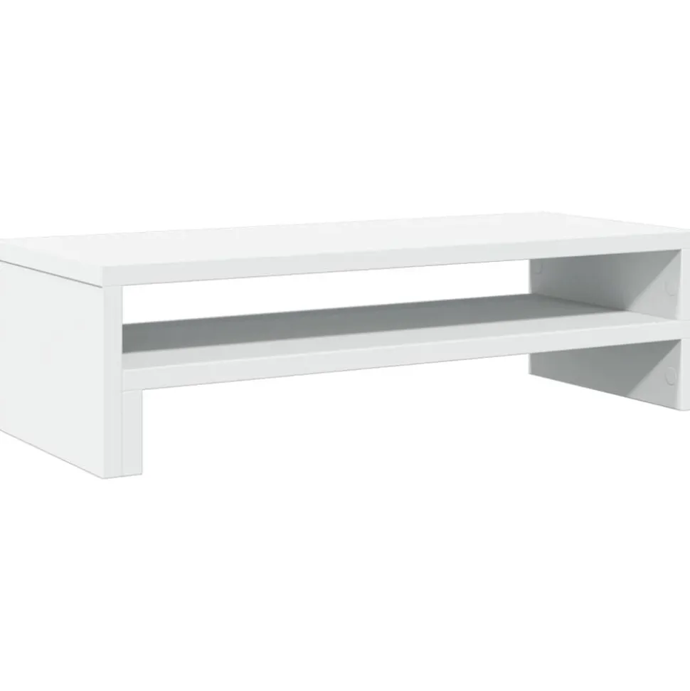 vidaXL Monitorstandaard 54x22x15 cm bewerkt hout wit