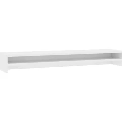 vidaXL Monitorstandaard 100x24x13 cm bewerkt hout wit
