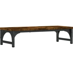 vidaXL Monitorstandaard 55x23x14 cm bewerkt hout gerookt eikenkleurig