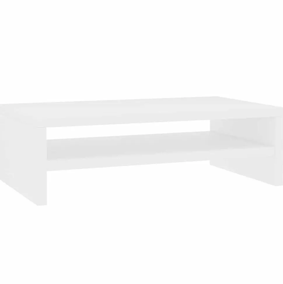 vidaXL Monitorstandaard 42x24x13 cm bewerkt hout wit
