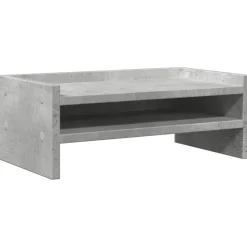 vidaXL Monitorstandaard 42x24x16 cm bewerkt hout betongrijs
