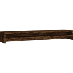 vidaXL Monitorstandaard 100x24x13 cm bewerkt hout gerookt eikenkleurig