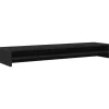 vidaXL Monitorstandaard 100x24x13 cm zwart eikenhout