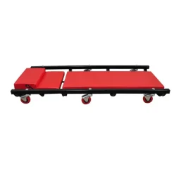 vidaXL Monteursbed met 6 wielen verstelbaar