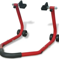 vidaXL Motorfiets achterwiel paddock standaard rood