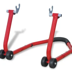 vidaXL Motorfiets achterwiel standaard rood