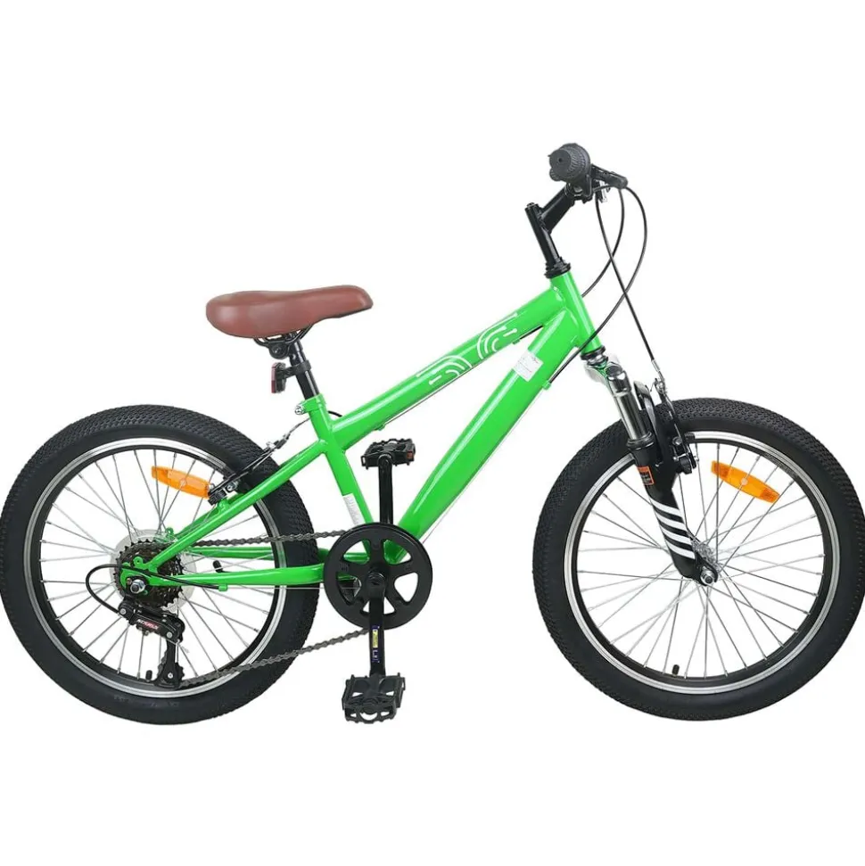vidaXL Mountainbike 20 Inch 6-Snelheid voor 5-8 jaar oud Groen