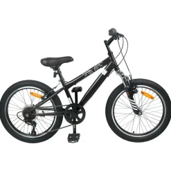 vidaXL Mountainbike 20 Inch 6-Speed voor 5-8 jaar oud Zwart