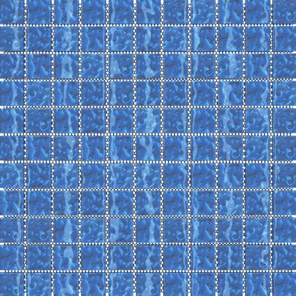 vidaXL Mozaïek Tegel 11 pcs Blauw 50 x 50 cm Glas