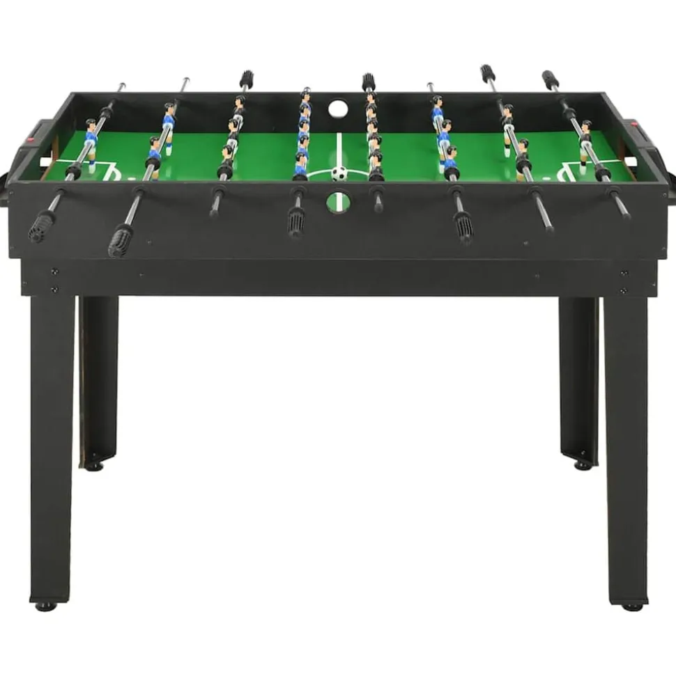 vidaXL Multispeeltafel 15-in-1 121x61x82 cm zwart