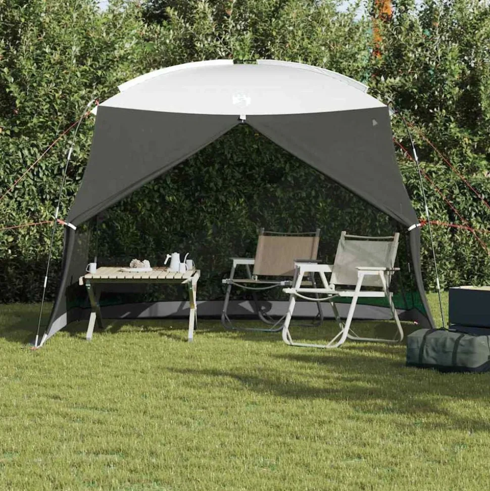 vidaXL Muskietentent Grijs 320 x 320 x 218 cm Polyester en Glasvezel