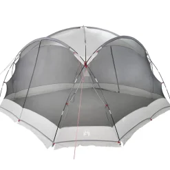 vidaXL Muskietentent Grijs 434 x 434 x 230 cm Polyester en Glasvezel