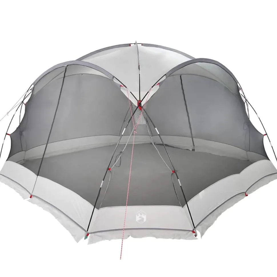 vidaXL Muskietentent Grijs 434 x 434 x 230 cm Polyester en Glasvezel