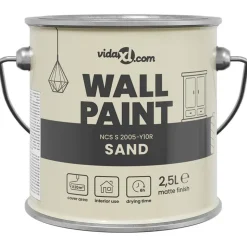vidaXL Muurverf Bruin 2,5 L Wandprint