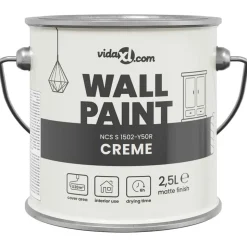 vidaXL Muurverf Bruin 2,5 L Wandprint