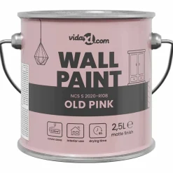 vidaXL Muurverf Roze 2,5 L Wandprint