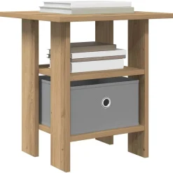 vidaXL Nachtkastje 2 pcs Artisan Eiken 41 x 40 x 45 cm Bewerkt hout