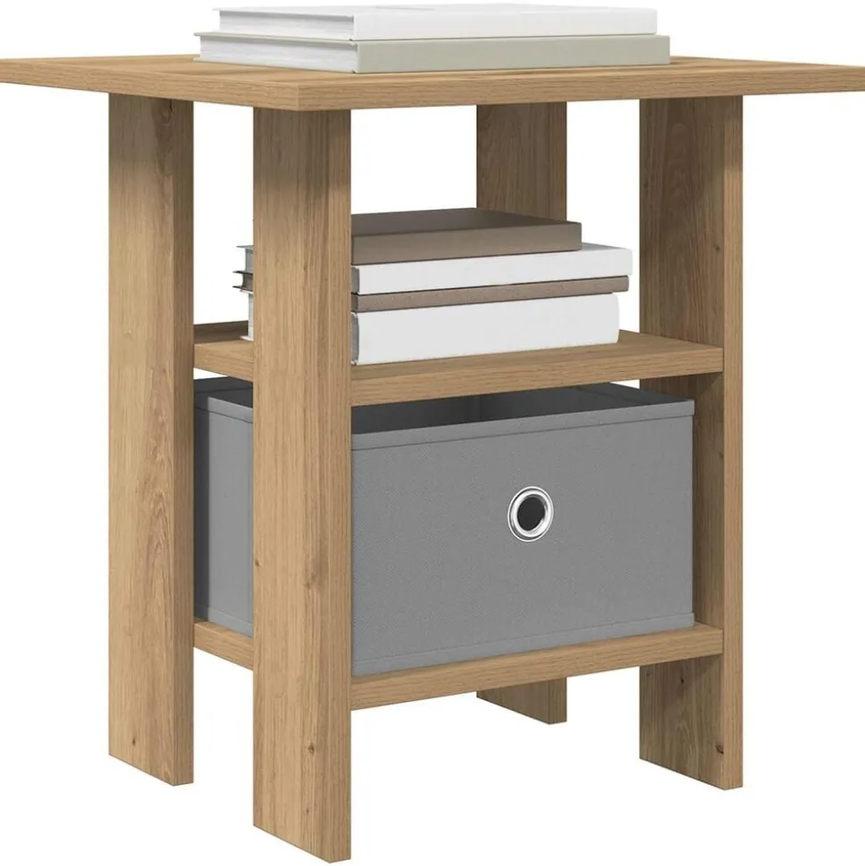 vidaXL Nachtkastje 2 pcs Artisan Eiken 41 x 40 x 45 cm Bewerkt hout