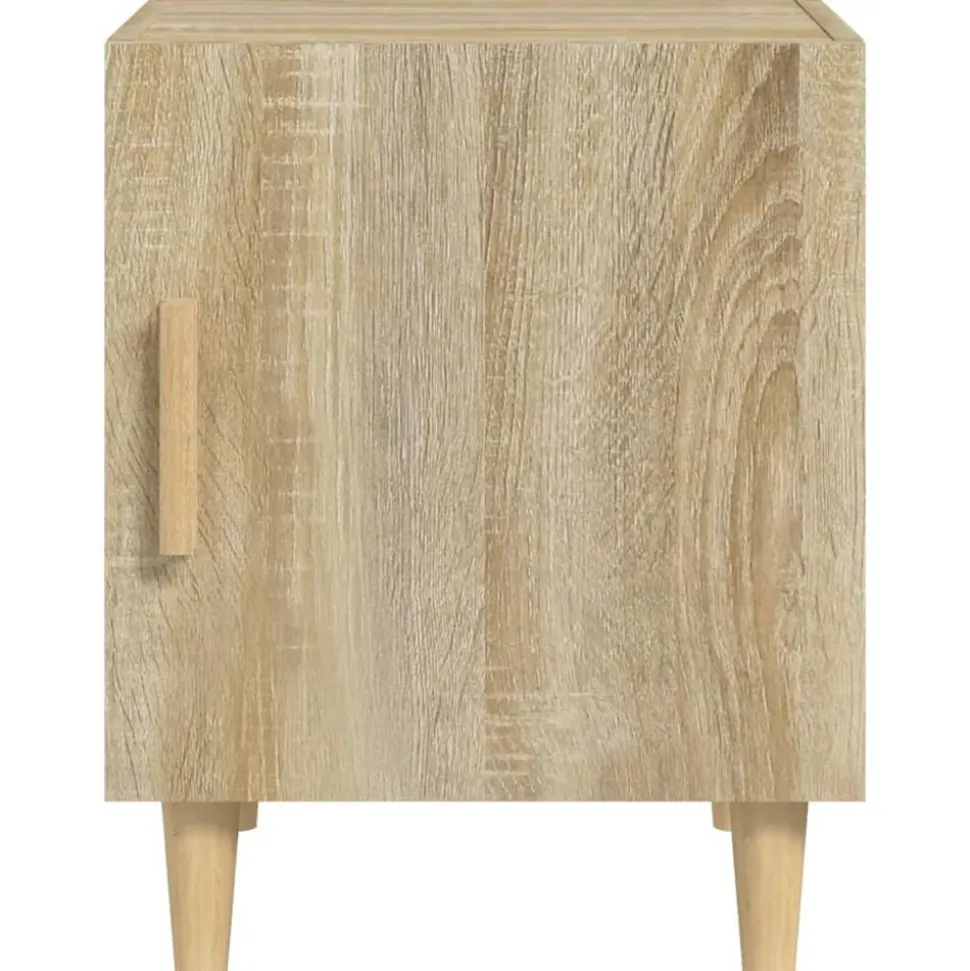 vidaXL Nachtkastje bewerkt hout sonoma eikenkleurig
