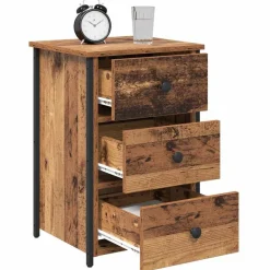 vidaXL Nachtkastje Bruin 40 x 36 x 60 cm Massief Gerecycled Hout