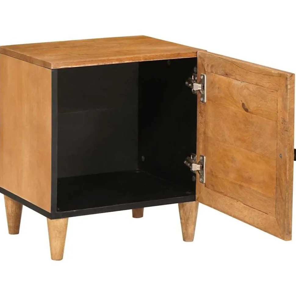 vidaXL Nachtkastje Licht Bruin 40 x 33 x 46 cm Massief acaciahout