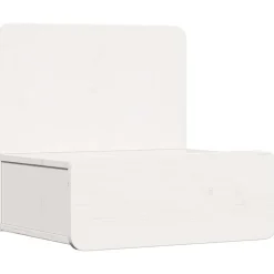 vidaXL Nachtkastje met lade Wit 44 x 32,5 x 40 cm Massief grenenhout