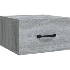 vidaXL Nachtkastje wandgemonteerd 35x35x20 cm grijs sonoma eikenkleur