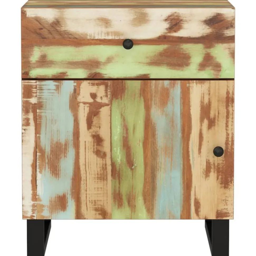 vidaXL Nachtkastje 50x33x60 cm massief gerecycled hout en bewerkt hout
