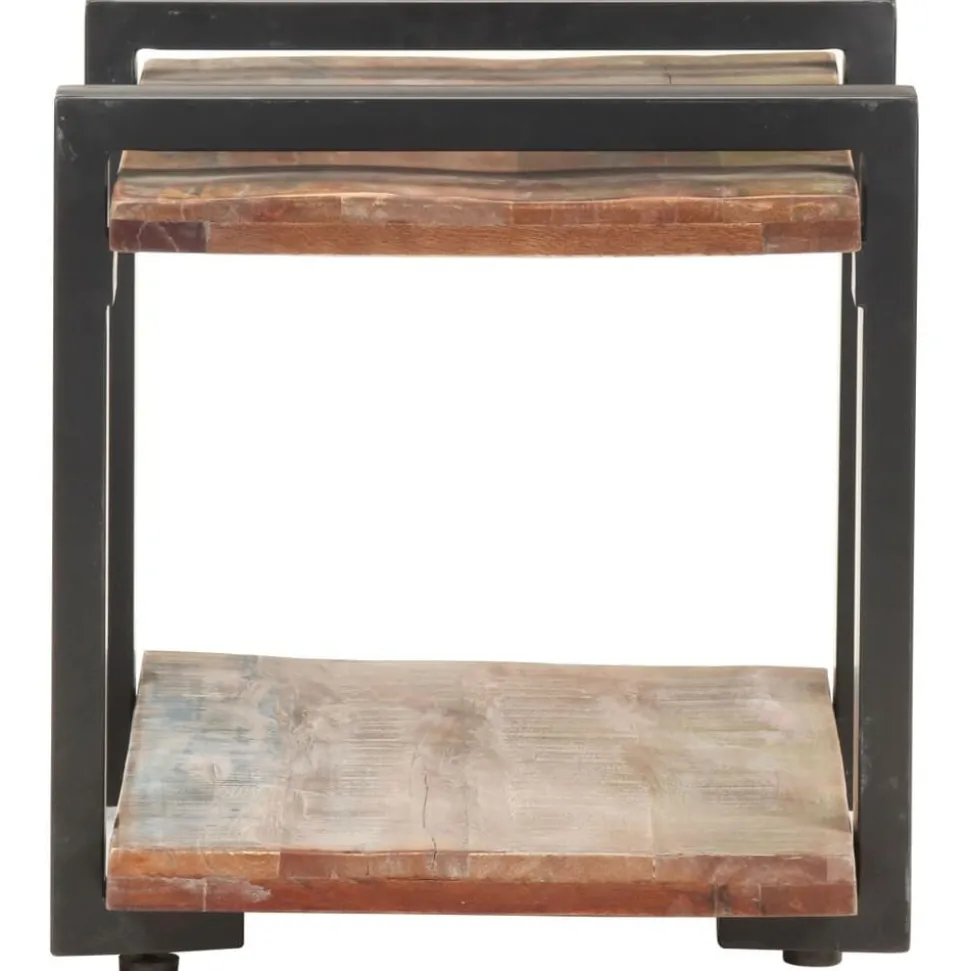 vidaXL Nachtkastje 50x40x40 cm massief gerecycled hout