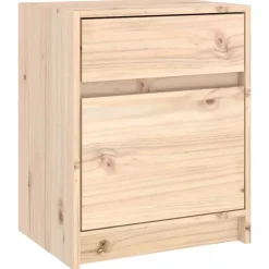 vidaXL Nachtkastje 40x31x50 cm massief grenenhout