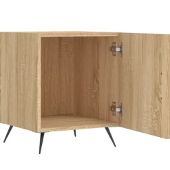 vidaXL Nachtkastje 40x40x50 cm bewerkt hout sonoma eikenkleurig