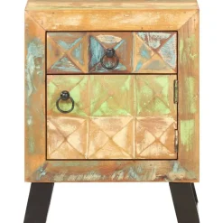 vidaXL Nachtkastje 40x30x50 cm massief gerecycled hout