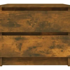 vidaXL Nachtkastje 50x39x43,5 cm bewerkt hout gerookt eikenkleurig