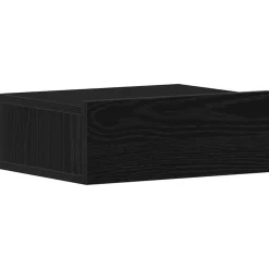 vidaXL Nachtkastje zwevend 40x32x15 cm bewerkt hout zwart eiken