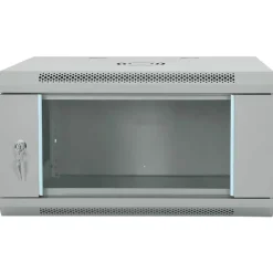 vidaXL Netwerk kabinet met opslag Grijs 60 x 45 x 35 cm Staal