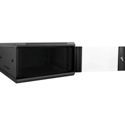 vidaXL Netwerk kabinet met opslag Zwart 60 x 60 x 35 cm Staal