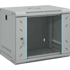 vidaXL Netwerk kabinet met opslag Grijs 53 x 45 x 45 cm Staal